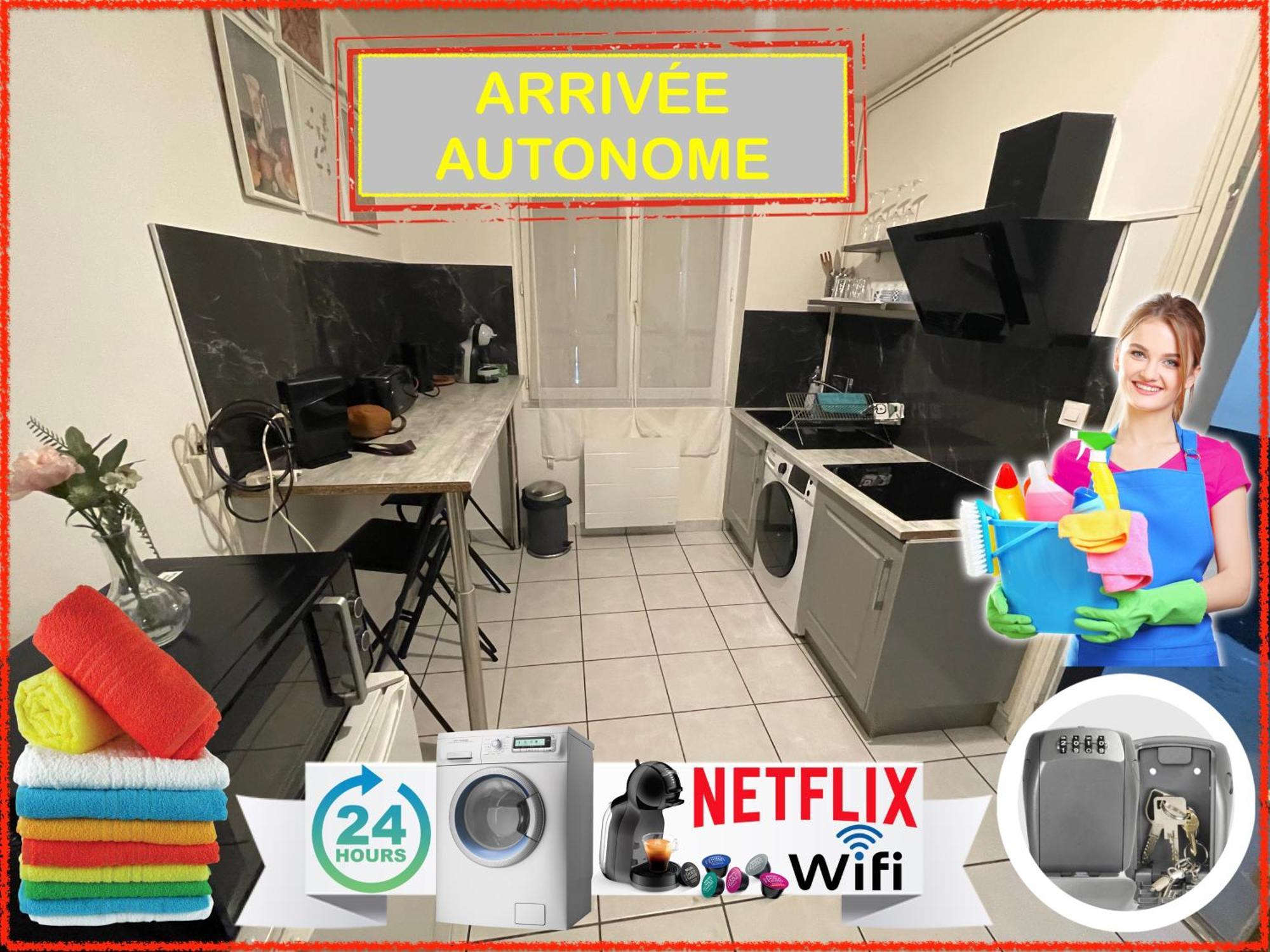 023 Chic & Cosy F1 23M2 Hypercentre Wifi Smart Tv Netflix Apartment Saint-Etienne  Exterior photo